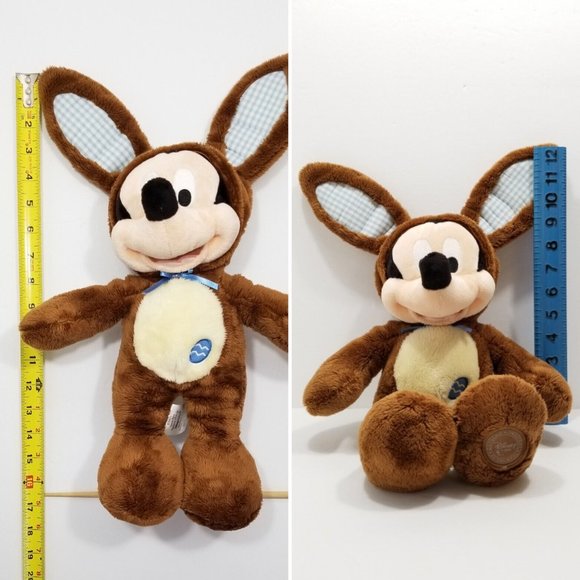 DISNEY Mickey Mouse Easter Bunny Plush Toy 5373E1M - Picture 11 of 13